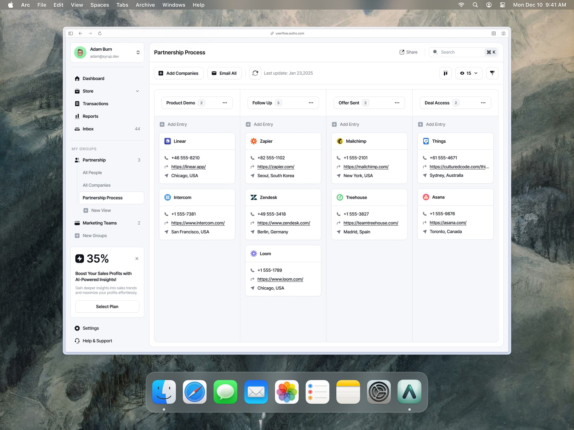 Seal CMS board view detail